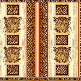 Простыня  махровая пестротканая жаккардовая С101/2-2-ЮА 215x160 (2393, Леопард)