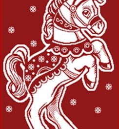 Полотенце 30х60 Маленьки циркач вид отбелка/темно-красный, 7936